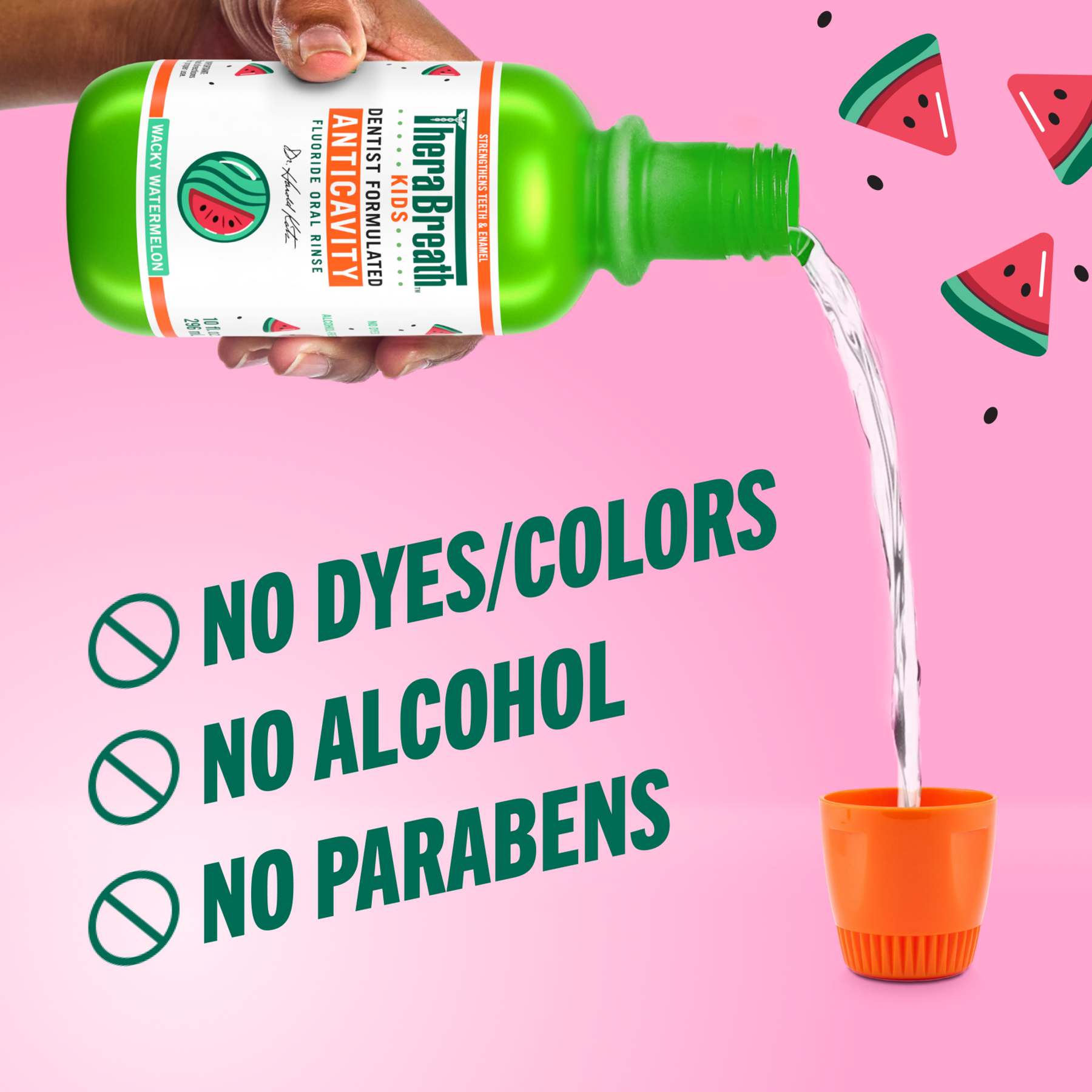 For Kids! Anticavity Oral Rinse - Wacky Watermelon