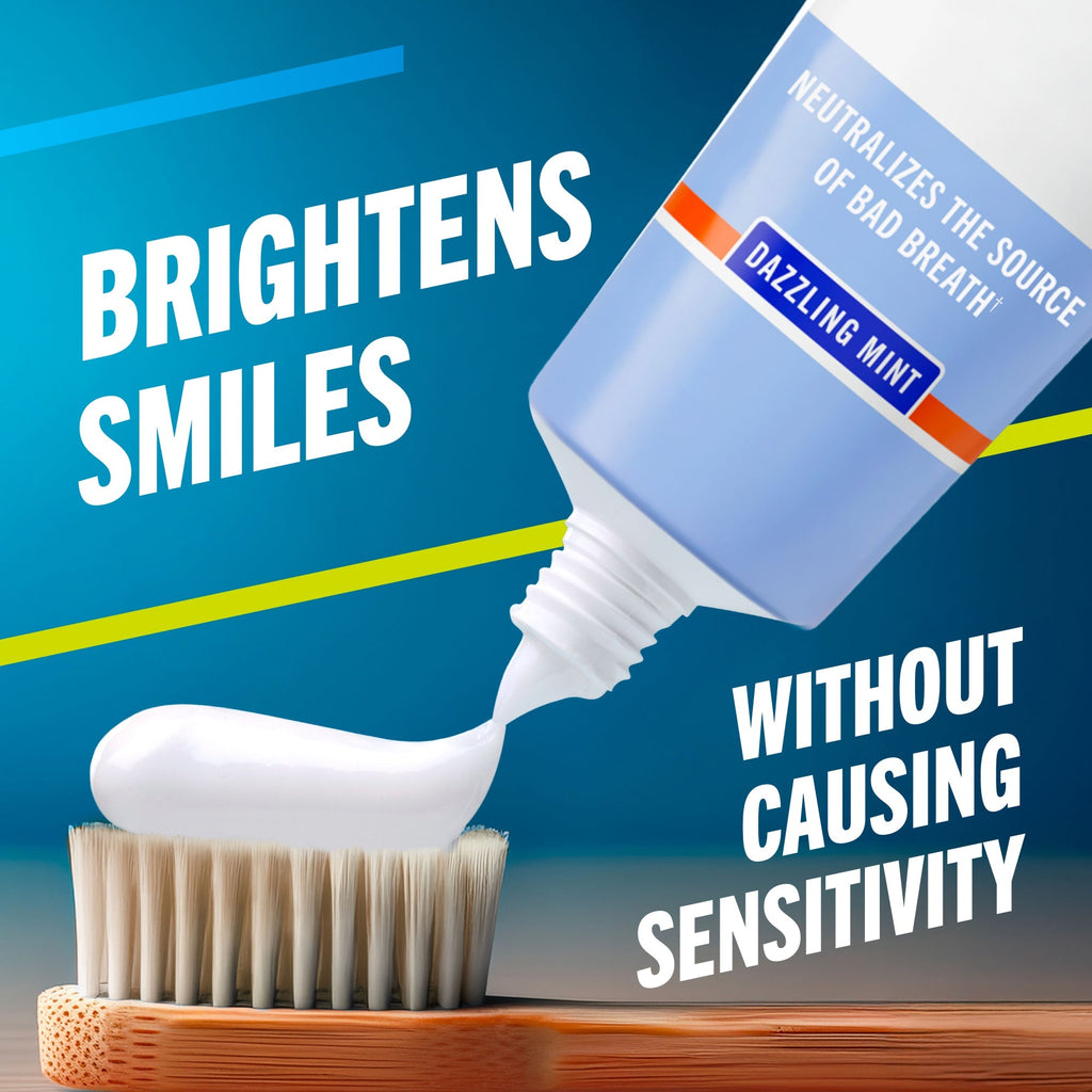 TheraBreath Whitening Toothpaste, Peroxide-Free & Anticavity, Dazzling Mint